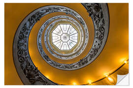 Vinilo para la pared Spiral staircase in the Vatican Museum, Italy