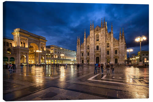 Canvas-taulu Cathedral Square and Cathedral of Milan, Milano, Italy