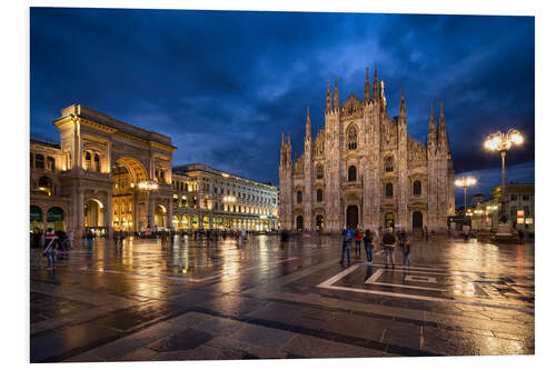 Foam board print Cathedral Square and Cathedral of Milan, Milano, Italy