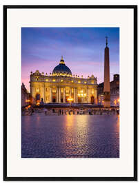 Kehystetty taidepainatus St. Peter's and St. Peter's Square in Rome, Italy