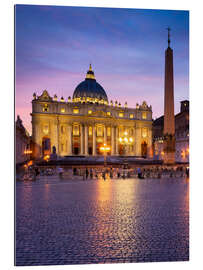 Galleritryk St. Peter&#039;s and St. Peter&#039;s Square in Rome, Italy