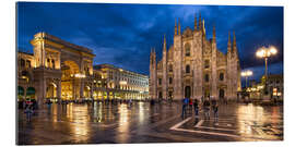 Gallery Print Domplatz und Mailänder Dom bei Nacht, Mailand, Italien