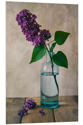 PVC print Still life with fresh lilac flower