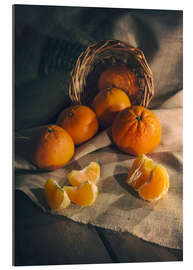 Galleritryk Still life with fresh tangerines