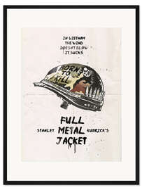 Gerahmter Kunstdruck Full Metal Jacket (Englisch) - 2ToastDesign