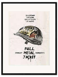 Gerahmter Kunstdruck Full Metal Jacket (Englisch)