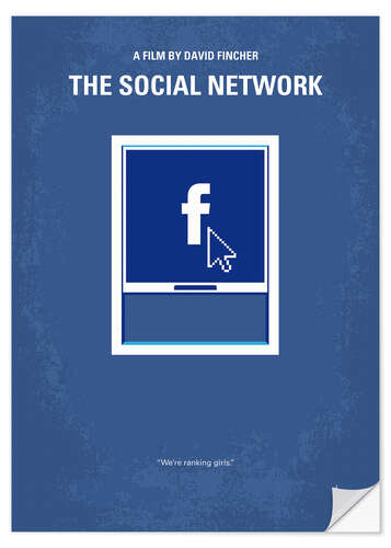 Selvklebende plakat The Social Network