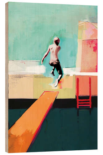 Hout print Summer Day
