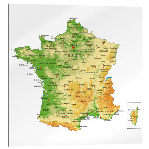 Galleritryk Topography France