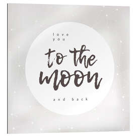 Gallery print Love you (to the moon and back)