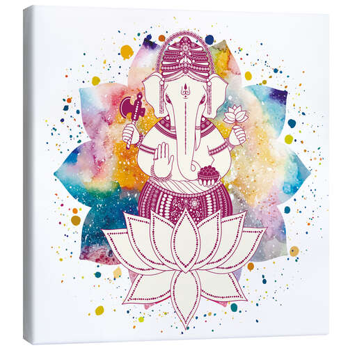 Canvas print Ganesha in watercolors