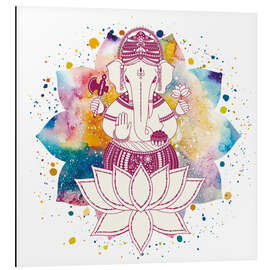 Magnettafel Ganesha in Wasserfarben