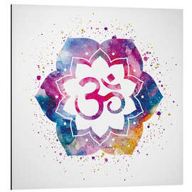 Magnettafel Namaste Wasserfarben Blüte