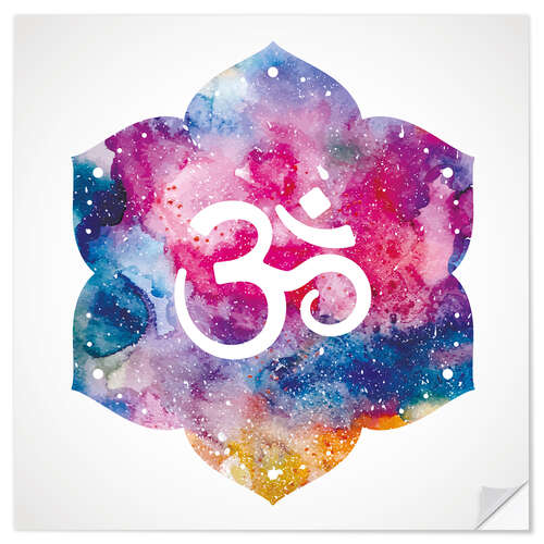 Wall sticker Namaste watercolors