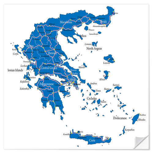 Naklejka na ścianę Greece