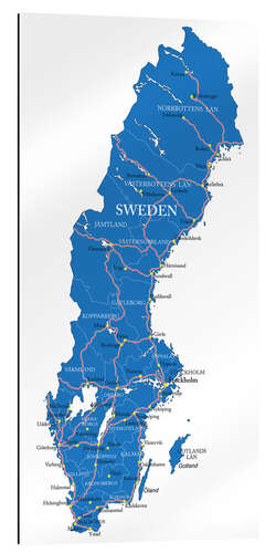 Galleriataulu Sweden Political Map