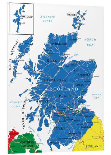 Foam board print Schottland