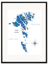 Gerahmter Kunstdruck Färöer Inseln