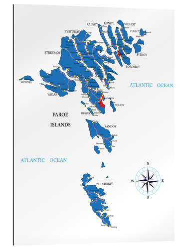 Tableau en plexi-alu Faroe Islands