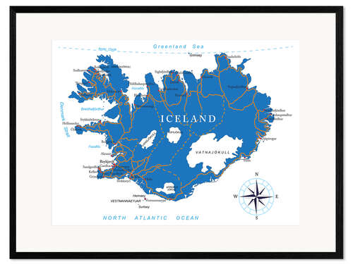 Framed art print Iceland
