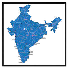 Gerahmter Kunstdruck Indien