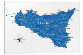 Magnettafel Sizilien