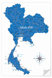 Muursticker Thailand