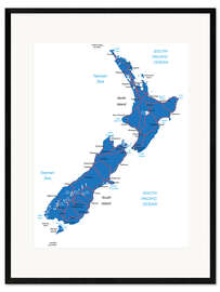 Innrammet kunsttrykk New Zealand