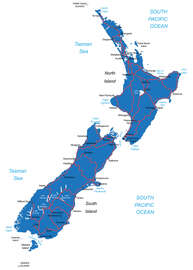 Magnettafel Neuseeland