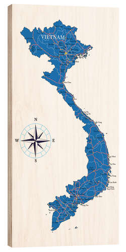 Trätavla Vietnam
