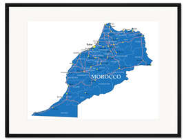 Gerahmter Kunstdruck Marokko