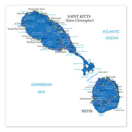 Poster Saint Kitts und Nevis