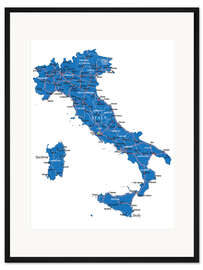 Gerahmter Kunstdruck Italien