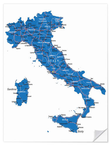 Naklejka na ścianę Italy