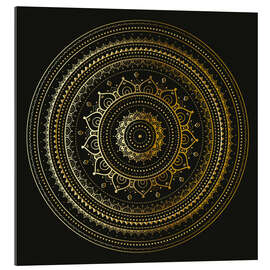 Gallery print Mandala golden magnificence