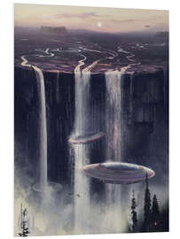 Quadro em PVC UFO waterfall sl