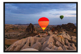 Gerahmter Kunstdruck Kappadokien Türkei