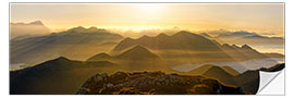 Wall sticker View from the Benediktenwand in the Jachenau