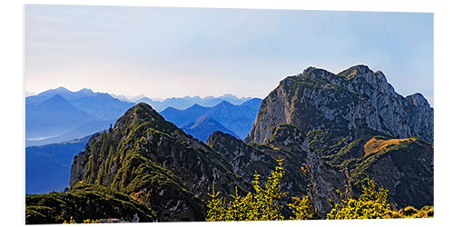 Foam board print Benediktenwand with Zugspitze