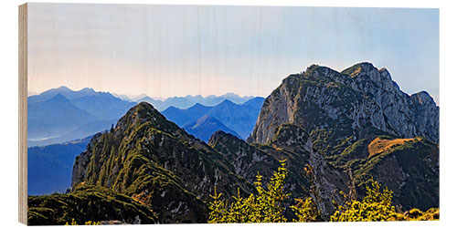 Quadro de madeira Benediktenwand with Zugspitze