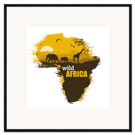 Kunsttryk i ramme Wild Africa