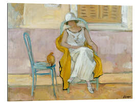 Galleriprint Woman in a white dress