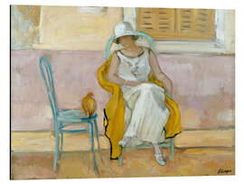 Magnettafel Frau in einem weißen Kleid