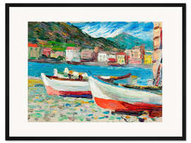 Gerahmter Kunstdruck Rapallo, Boote