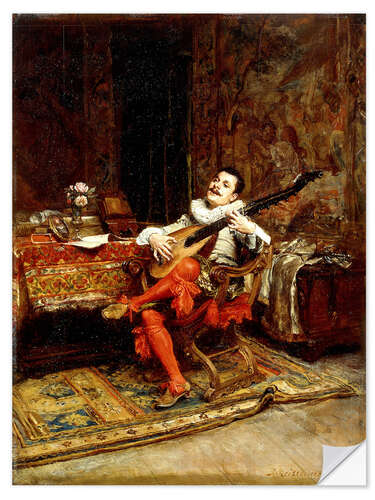 Wall sticker The Lute Player