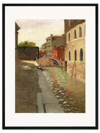 Gerahmter Kunstdruck Rio della Salute, Venedig