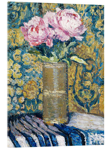 Tableau en verre acrylique Le Bouquet de Pivoines