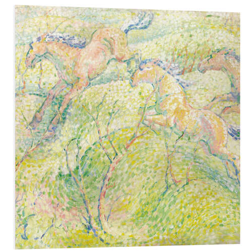 Quadro em PVC Jumping Horses