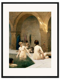 Gerahmter Kunstdruck die Badende