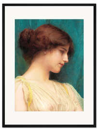 Gerahmter Kunstdruck Studie eines Mädchenkopfes